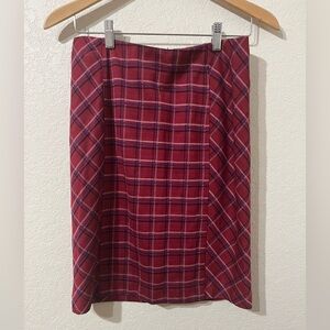 ❄️ ⛄️ J Jill Pinter mini skirt cherry red with pink stripes extra small